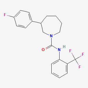 3-(4-fluorophenyl)-N-[2-(trifluoromethyl)phenyl]azepane-1-carboxamide