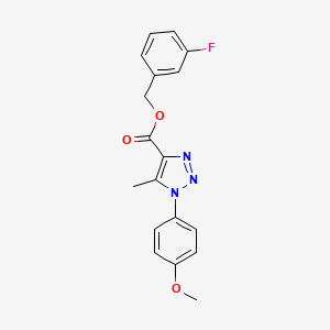 3-fluorobenzyl 1-(4-methoxyphenyl)-5-methyl-1H-1,2,3-triazole-4-carboxylate