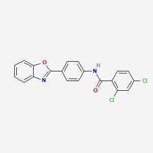 N-[4-(1,3-benzoxazol-2-yl)phenyl]-2,4-dichlorobenzamide