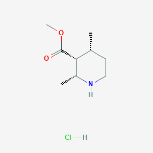 Methyl (2R,3R,4R)-2,4-dimethylpiperidine-3-carboxylate;hydrochloride