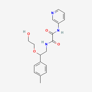 molecular formula C18H21N3O4 B2435887 N1-(2-(2-hydroxyethoxy)-2-(p-tolyl)ethyl)-N2-(pyridin-3-yl)oxalamide CAS No. 1790196-11-0