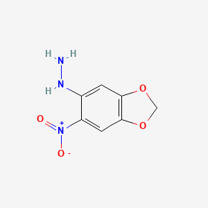 molecular formula C7H7N3O4 B2435890 (6-Nitro-1,3-benzodioxol-5-yl)hydrazine CAS No. 1146290-63-2
