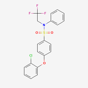 4-(2-chlorophenoxy)-N-phenyl-N-(2,2,2-trifluoroethyl)benzenesulfonamide