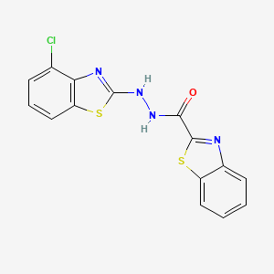 N'-(4-chloro-1,3-benzothiazol-2-yl)-1,3-benzothiazole-2-carbohydrazide