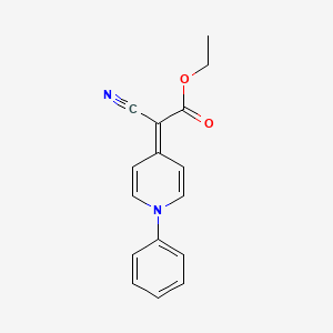 molecular formula C16H14N2O2 B2435931 ethyl cyano(1-phenylpyridin-4(1H)-ylidene)acetate CAS No. 97753-46-3