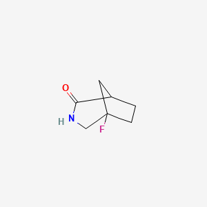 molecular formula C7H10FNO B2435953 5-Fluoro-3-azabicyclo[3.2.1]octan-2-one CAS No. 2375273-58-6