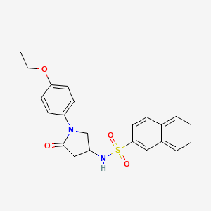 N-[1-(4-ethoxyphenyl)-5-oxopyrrolidin-3-yl]naphthalene-2-sulfonamide