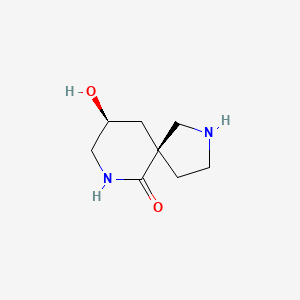 molecular formula C8H14N2O2 B2435962 (5S,9S)-9-Hydroxy-2,7-diazaspiro[4.5]decan-6-one CAS No. 2287237-22-1
