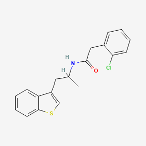 molecular formula C19H18ClNOS B2435969 N-(1-(benzo[b]thiophen-3-yl)propan-2-yl)-2-(2-chlorophenyl)acetamide CAS No. 2034316-93-1