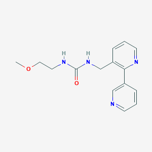 molecular formula C15H18N4O2 B2435973 1-([2,3'-Bipyridin]-3-ylmethyl)-3-(2-methoxyethyl)urea CAS No. 1903221-49-7