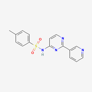 4-methyl-N-[2-(3-pyridinyl)-4-pyrimidinyl]benzenesulfonamide