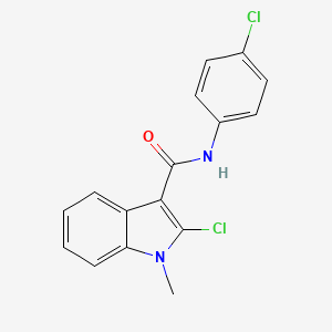 molecular formula C16H12Cl2N2O B2436010 2-chloro-N-(4-chlorophenyl)-1-methyl-1H-indole-3-carboxamide CAS No. 478049-45-5