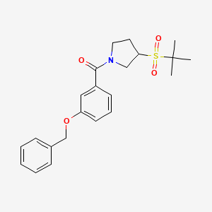 (3-(Benzyloxy)phenyl)(3-(tert-butylsulfonyl)pyrrolidin-1-yl)methanone