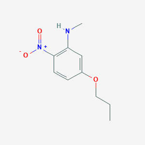 molecular formula C10H14N2O3 B2436029 N-甲基-2-硝基-5-丙氧基苯胺 CAS No. 859877-40-0