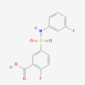 molecular formula C13H9F2NO4S B2436055 2-fluoro-5-[(3-fluorophenyl)sulfamoyl]benzoic Acid CAS No. 1030694-79-1