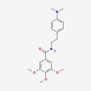 molecular formula C20H26N2O4 B2436093 N-(4-(二甲氨基)苯乙基)-3,4,5-三甲氧基苯甲酰胺 CAS No. 952966-41-5