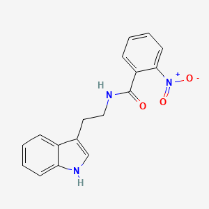 molecular formula C17H15N3O3 B2436097 N-[2-(1H-吲哚-3-基)乙基]-2-硝基苯甲酰胺 CAS No. 33405-85-5