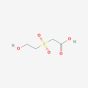 molecular formula C4H8O5S B2436101 3-[(2-Hydroxyethane)sulfonyl]acetic acid CAS No. 75983-70-9