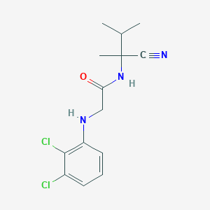 molecular formula C14H17Cl2N3O B2436124 N-(1-cyano-1,2-dimethylpropyl)-2-[(2,3-dichlorophenyl)amino]acetamide CAS No. 1197666-62-8