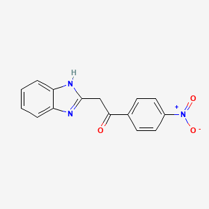 B2436169 2-(1H-1,3-benzodiazol-2-yl)-1-(4-nitrophenyl)ethan-1-one CAS No. 327091-99-6