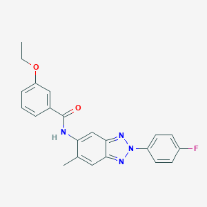 3-ethoxy-N-[2-(4-fluorophenyl)-6-methyl-2H-1,2,3-benzotriazol-5-yl]benzamide