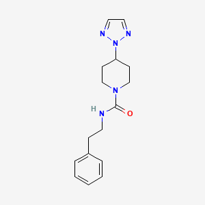 molecular formula C16H21N5O B2436190 N-phenethyl-4-(2H-1,2,3-triazol-2-yl)piperidine-1-carboxamide CAS No. 2200140-53-8