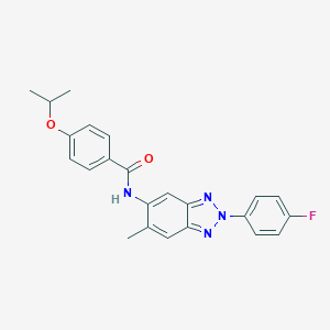 N-[2-(4-fluorophenyl)-6-methyl-2H-1,2,3-benzotriazol-5-yl]-4-isopropoxybenzamide