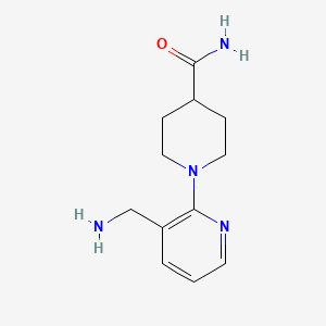 1-[3-(Aminomethyl)pyridin-2-yl]piperidine-4-carboxamide