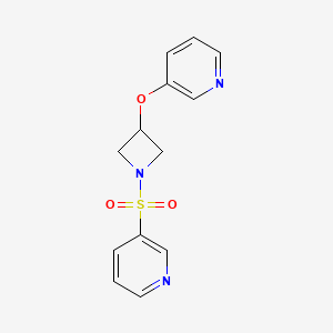 3-((3-(Pyridin-3-yloxy)azetidin-1-yl)sulfonyl)pyridine