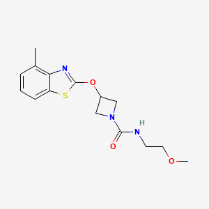 N-(2-methoxyethyl)-3-((4-methylbenzo[d]thiazol-2-yl)oxy)azetidine-1-carboxamide