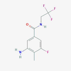 3-amino-5-fluoro-4-methyl-N-(2,2,2-trifluoroethyl)benzamide