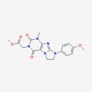 Methyl 2-[6-(4-methoxyphenyl)-4-methyl-1,3-dioxo-7,8-dihydropurino[7,8-a]imidazol-2-yl]acetate