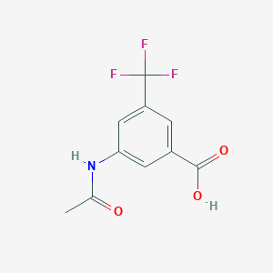 molecular formula C10H8F3NO3 B2436295 3-乙酰氨基-5-(三氟甲基)苯甲酸 CAS No. 500590-51-2