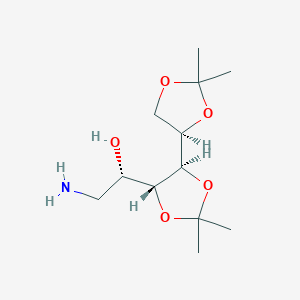 molecular formula C12H23NO5 B2436312 1-氨基-1-脱氧-3:4,5:6-双-O-(1-甲基乙叉基)-D-葡萄糖醇 CAS No. 161443-27-2