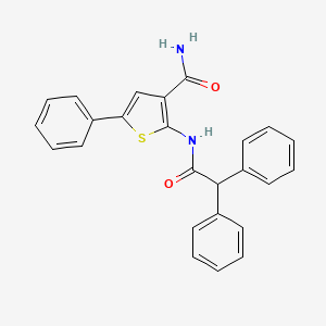 molecular formula C25H20N2O2S B2436331 2-(2,2-Diphenylacetamido)-5-phenylthiophen-3-carboxamid CAS No. 952815-38-2