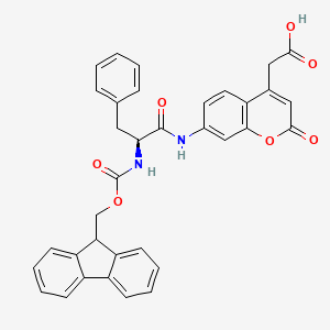 molecular formula C35H28N2O7 B2436389 Fmoc-L-Phe-Aca-OH CAS No. 2250437-40-0