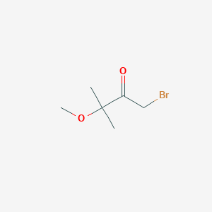 molecular formula C6H11BrO2 B2436427 1-Bromo-3-methoxy-3-methylbutan-2-one CAS No. 76336-55-5
