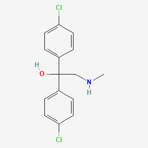 molecular formula C15H15Cl2NO B2436430 1,1-Bis(4-chlorophenyl)-2-(methylamino)-1-ethanol CAS No. 321432-90-0
