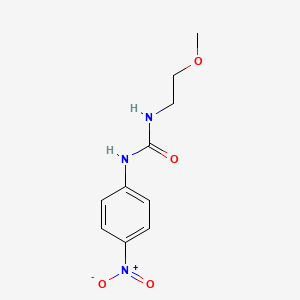 molecular formula C10H13N3O4 B2436457 3-(2-甲氧基乙基)-1-(4-硝基苯基)脲 CAS No. 199464-37-4