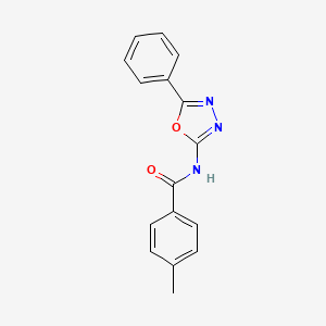 4-methyl-N-(5-phenyl-1,3,4-oxadiazol-2-yl)benzamide