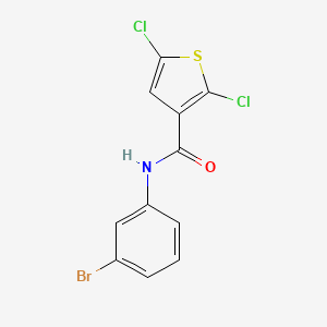 molecular formula C11H6BrCl2NOS B2436484 N-(3-bromophenyl)-2,5-dichlorothiophene-3-carboxamide CAS No. 476627-26-6