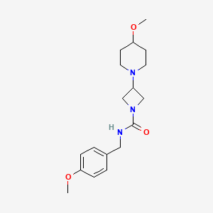 N-(4-methoxybenzyl)-3-(4-methoxypiperidin-1-yl)azetidine-1-carboxamide