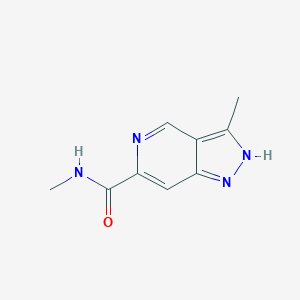 molecular formula C9H10N4O B2436507 N,3-Dimethyl-2H-pyrazolo[4,3-c]pyridine-6-carboxamide CAS No. 2445785-67-9