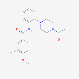 N-[2-(4-acetylpiperazin-1-yl)phenyl]-3-chloro-4-ethoxybenzamide