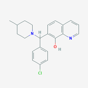 7-[(4-Chlorophenyl)(4-methylpiperidin-1-yl)methyl]quinolin-8-ol