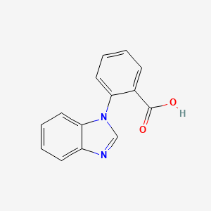 molecular formula C14H10N2O2 B2436530 2-(Benzimidazol-1-yl)benzoic acid CAS No. 29003-05-2