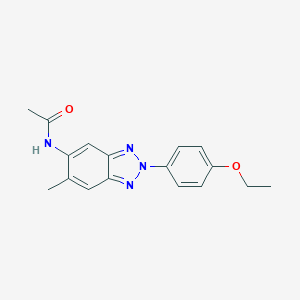 N-[2-(4-ethoxyphenyl)-6-methyl-2H-1,2,3-benzotriazol-5-yl]acetamide