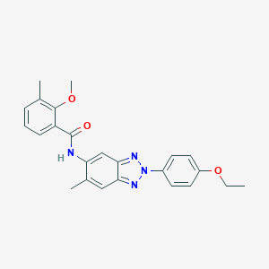 N-[2-(4-ethoxyphenyl)-6-methyl-2H-1,2,3-benzotriazol-5-yl]-2-methoxy-3-methylbenzamide