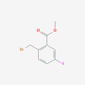 molecular formula C9H8BrIO2 B2436567 Methyl 2-(bromomethyl)-5-iodobenzoate CAS No. 1310377-56-0