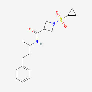 1-(cyclopropylsulfonyl)-N-(4-phenylbutan-2-yl)azetidine-3-carboxamide